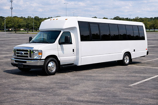 25-passenger mini coach available for charter in Charlotte, NC