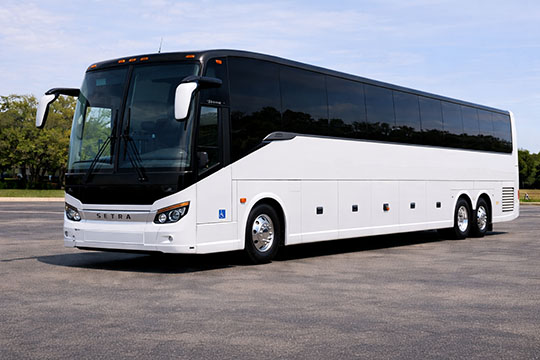 56-passenger charter bus Charlotte